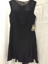 Vince Camuto Women&#39;s Dress Holiday Glam Rich Black Lined Dress Size 2 Ne... - $49.50