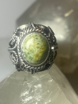 Poison ring agate boho ring Mexico sterling silver women - £93.02 GBP