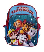 Paw Patrol Backpack 16&quot; Sanrio Front Zipper Pocket Mission Teamwork NWT - $20.38 CAD