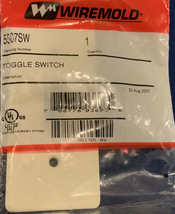 Wiremold 5507SW TOGGLE SWITCH FACEPLATE, UPC: 786776036930 - £2.04 GBP