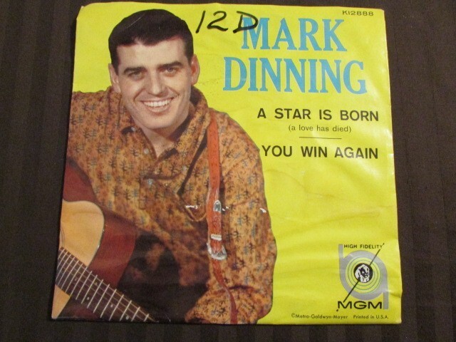 MARK DINNING A STAR IS BORN b/w YOU WIN AGAIN 1960 7&quot; 45 rpm POP VOCAL: ... - £3.71 GBP