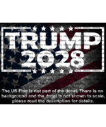 Trump 2028 Car Van Truck Window Vinyl Decal US Seller US Made MAGA - $6.72+