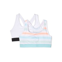 Athletic Works Girls Sports Bra, 2 Pack, Size XXL Multicolor - $19.79