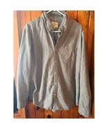 American Eagle Gray Button up Size XL - $570.20 MXN