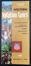 1957 Union Pacific Railroad UP Western Vacation Tours Brochure Yellowstone - £7.33 GBP