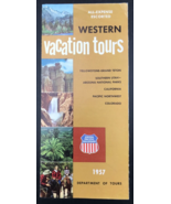 1957 Union Pacific Railroad UP Western Vacation Tours Brochure Yellowstone - $9.49