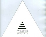 Pyramid Grill Triangle Shaped Menu Fairmont Hotel Dallas Texas 2006 - $41.48
