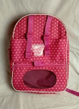 Badger Basket Doll Travel Backpack with Plush Friend Compartment - Pink/... - £17.91 GBP