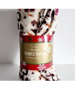 Holiday Fleece Throw 50 x 60&quot; NEW Christmas Rustic Outdoor Theme PLSHY1 - $27.34 CAD