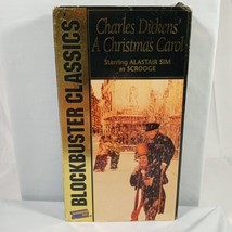 Blockbuster Video Classics Charles Dickens&#39; A Christmas Carol VHS Tape 1951 - £5.38 GBP