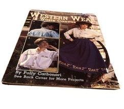 Leisure Arts Western Wear Waste Canvas Cross Stitch Pattern Rodeo Cowboy... - $5.20