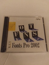Softkey Key Fonts Pro 2002 CD-ROM For Windows Brand New Factory Sealed - £14.05 GBP