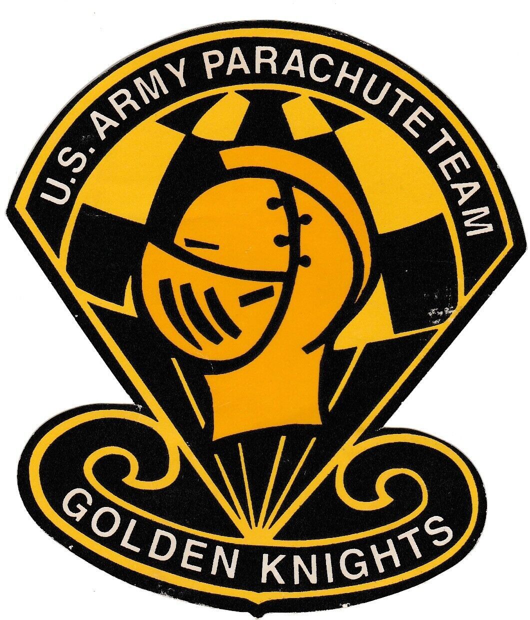 US Army Parachute Golden Knights Military Sticker Vinyl Window Decal 4" Tall - $5.00