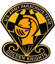 US Army Parachute Golden Knights Military Sticker Vinyl Window Decal 4&quot; Tall - £3.92 GBP
