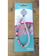 MOXYO Zigi Band Beaded Universal Phone Lanyard in Silver Glitter - $189.87 MXN