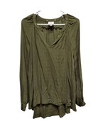 Knox Rose Green Shirt Womens Size Small Long Sleeve - £10.37 GBP