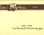 Parker House 100th Anniversary Paper Placemat 1956 Boston Massachusetts - $13.86
