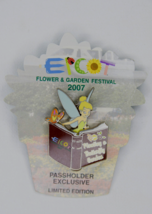 Disney 2007 Epcot Flower &amp; Garden Festival Tinker Bell 3-D LE Pin#53781 - £64.25 GBP