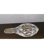 Vintage Criss Cross Cut Crystal Old Fashioned Decanter Stopper - 5 inch. - $19.80 CAD