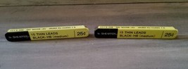 Vintage Lot of 2 Tubes Sheaffer Black HB Medium F Thin Pencil Leads 28Pc  - £9.72 GBP