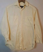 Gitman Bros Yellow Button Up Size 4 Made In USA Pockets 26 Inches Long 1... - $23.36