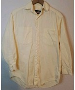 Gitman Bros Yellow Button Up Size 4 Made In USA Pockets 26 Inches Long 1... - £18.35 GBP