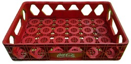 HUSKY COCA COLA 18.5 x 12.5 X 4.5  Plastic Crate Case RED Carrier 24 can - $39.99
