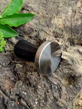 Handmade coffee tamper, 51mm Bog Oak tamper, Stainless steel tamper, Mid... - $1,188.08 MXN