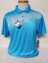 M- PGA Tour PVKSC026MM &#39;PRO SERIES&#39; Athletic Fit Blue Blossom Polo Shirt... - £18.04 GBP