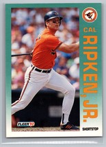 1992 Fleer #26 Cal Ripken Jr. Card Orioles - $0.98