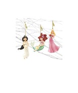 Lenox Disney Princess Ornament Set of 3 Jasmine Ariel Aurora Sleeping Be... - £142.64 GBP