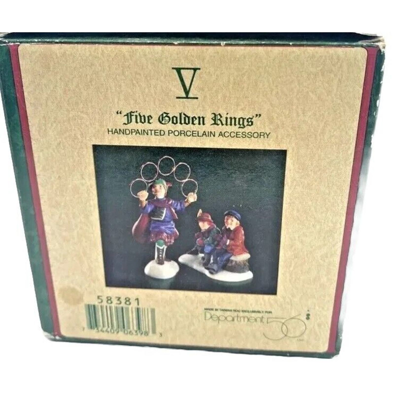 Dept 56 Five Golden Rings Twelve Days of Dickens Village 58381 VTG 1996 In Box Item image 15