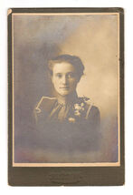 Antique Photograph-Girl Teen-Portrait- 6.5x4.5" w Mount-Black &amp; White-Vtg - $8.99