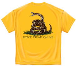 Don&#39;t Tread On Me With SNAKE- Yellow T Shirt - £18.19 GBP+