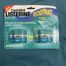 Listerine PocketPaks Breath Strips On The Go, &quot;Cool Mint&quot; 6pk X 24 = 144... - $24.74