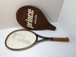 Vintage Prince Woodie Ash Maple Graphite Tennis Racquet With Cover 4 5/8 Grip - £55.38 GBP