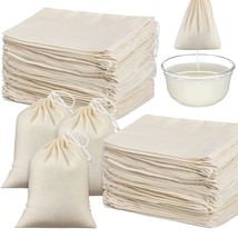 100 Pieces Cheesecloth Bags For Straining Reusable Tea Filter Bags Muslin Bags C - £27.25 GBP