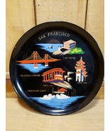 Vintage 1950/60s San Francisco Round Souvenir Serving Tray Platter Mid-C... - $50.99 CAD