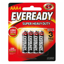 Eveready Super Heavy-duty Battery AAA 4pk (Black) - £28.01 GBP