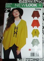 New Look A6475 Poncho Top Size S-L Sewing Pattern NEW - £10.58 GBP