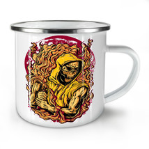 Skeleton Death Skull NEW Enamel Tea Mug 10 oz | Wellcoda - £20.01 GBP
