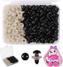 Vanblue Safety Eyes 260PCS 10mm Plastic Black Craft Eyes Teddy Bear Eyes... - £14.05 GBP