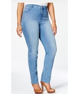 STYLE &amp; CO Denim Jeans Womens Plus 20W Blue Tummy Control Slim Leg Origi... - £18.91 GBP