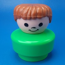 Fisher Price Little People Chunky Pete Boy Figure Brown Hair Male 1990 - $5.19