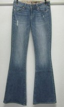 Paige Bell Canyon Skinny Flare Leg (W25) L34 Distressed Medium Blue Stretch - $30.08