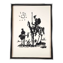 Vintage 1980&#39;s Pablo Picasso Don Quixote &quot;Man of La Mancha&quot; Print Framed... - $1,126.07 MXN