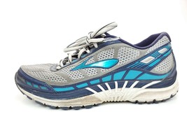 Brooks Womens Dyad 8 Gray Blue Running Shoes Lace Up Size 7 - £31.42 GBP