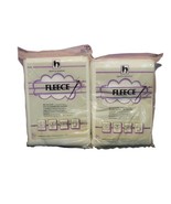 Set of 2 Fleece Handler Textile Corp White 1 Yard x 45&quot; Wide 100% Polyester - $22.96 CAD