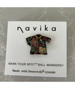 Navika Golf Magnetic Hat Clip with Ball Marker *Made with Swarovski Crys... - $24.74