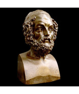 Sculpture Bust of Homer ancient Greek writer poet in Bronze finish - $47.37 CAD